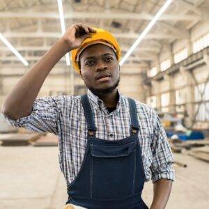 African American Technician at Work